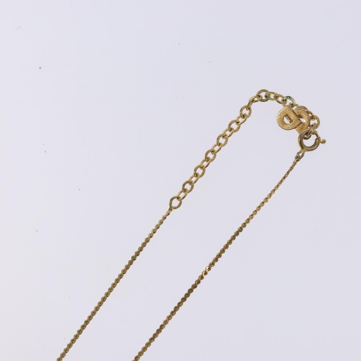 Christian Dior CD Round Pendant Necklace Metal, GOLD, METAL, Necklace
