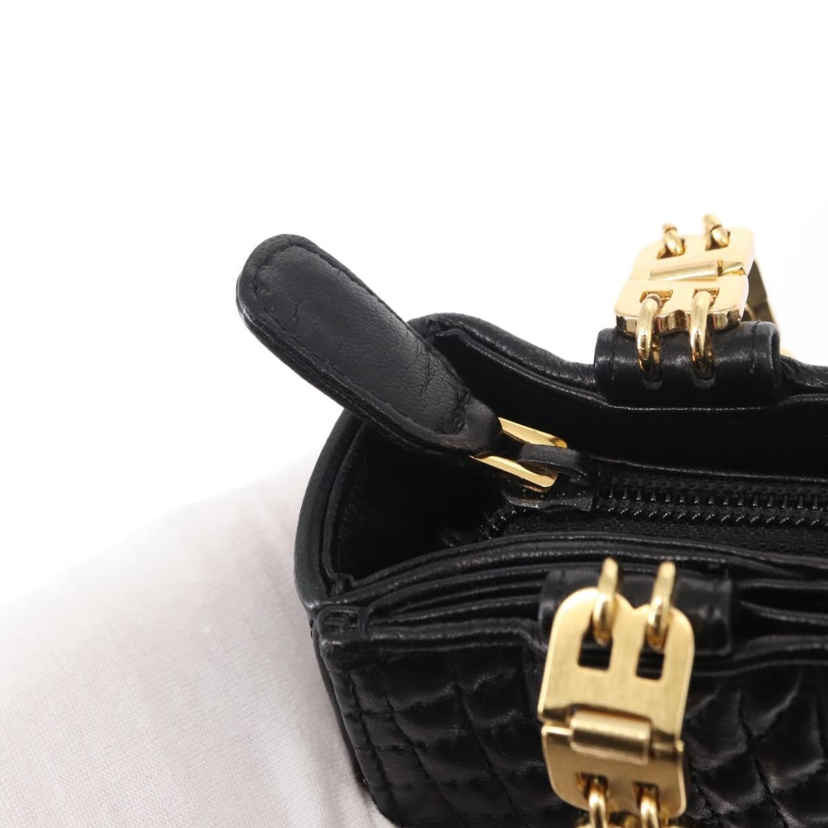 Bally Vintage Shoulder Bag Quilted leather, Black, Leather, Shoulder Bag