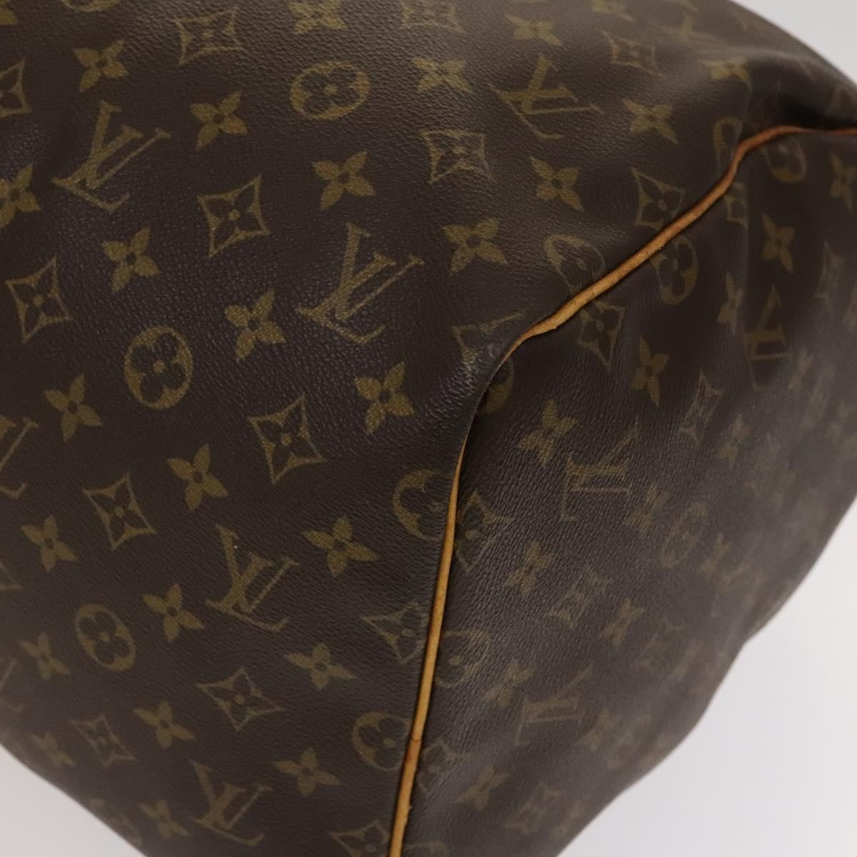 Louis Vuitton Keepall Bag Monogram Canvas, BROWN, CANVAS, Travel bag