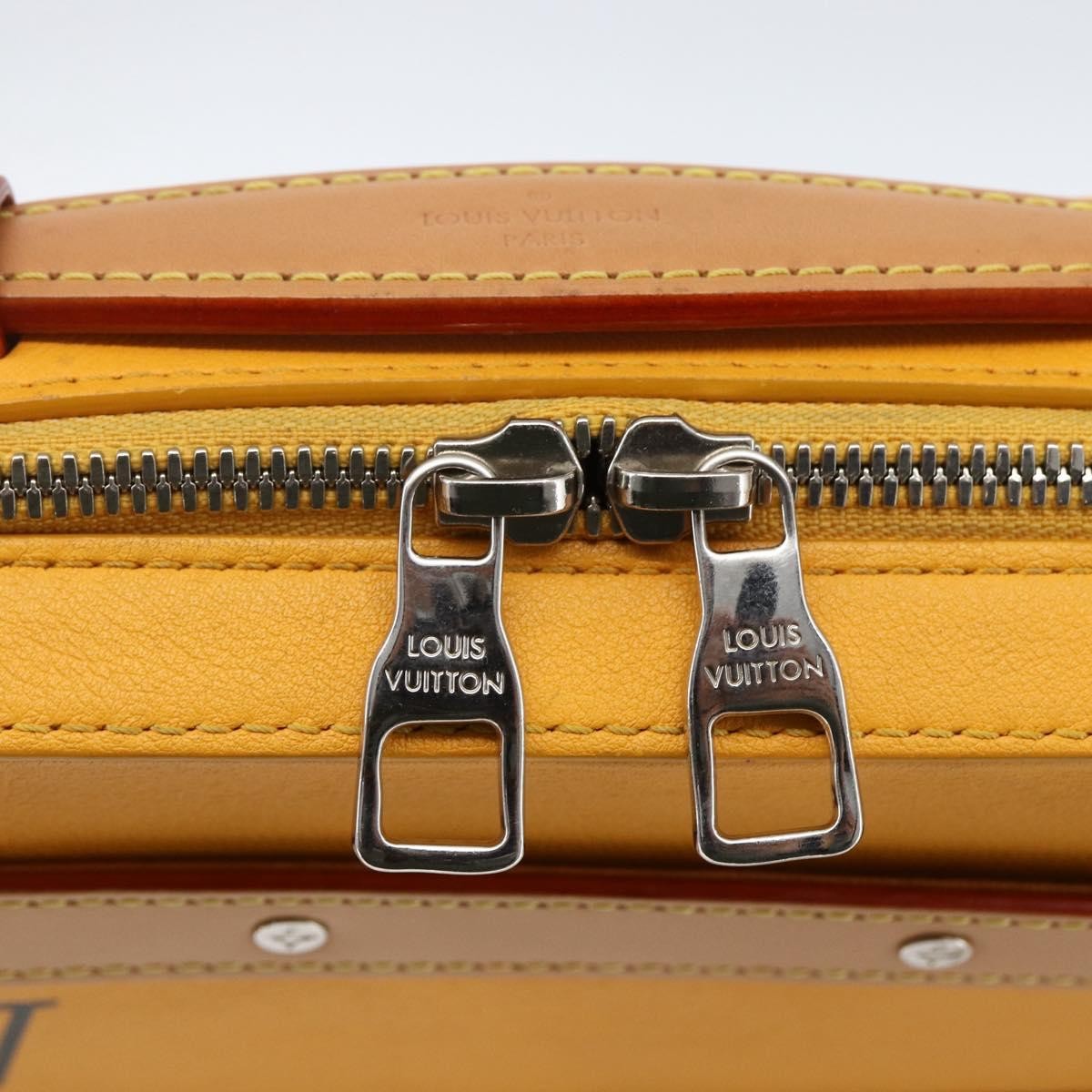 Louis Vuitton Handle Soft Trunk Bag Monogram Taurillon Leather, Yellow, Leather, Clutch
