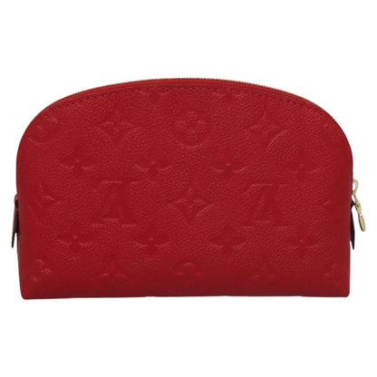 Louis Vuitton Cosmetic Pouch Monogram Empreinte Leather, RED, LEATHER, Toiletry Case