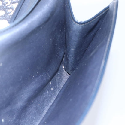 Christian Dior Vintage Trotter Flap Shoulder Bag Diorissimo Canvas, NAVY, CANVAS, Shoulder bag
