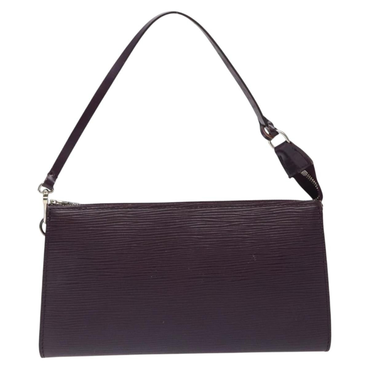 Louis Vuitton Pochette Accessoires Epi Leather, PURPLE, LEATHER, Clutche & pouche