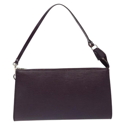 Louis Vuitton Pochette Accessoires Epi Leather, PURPLE, LEATHER, Clutche & pouche