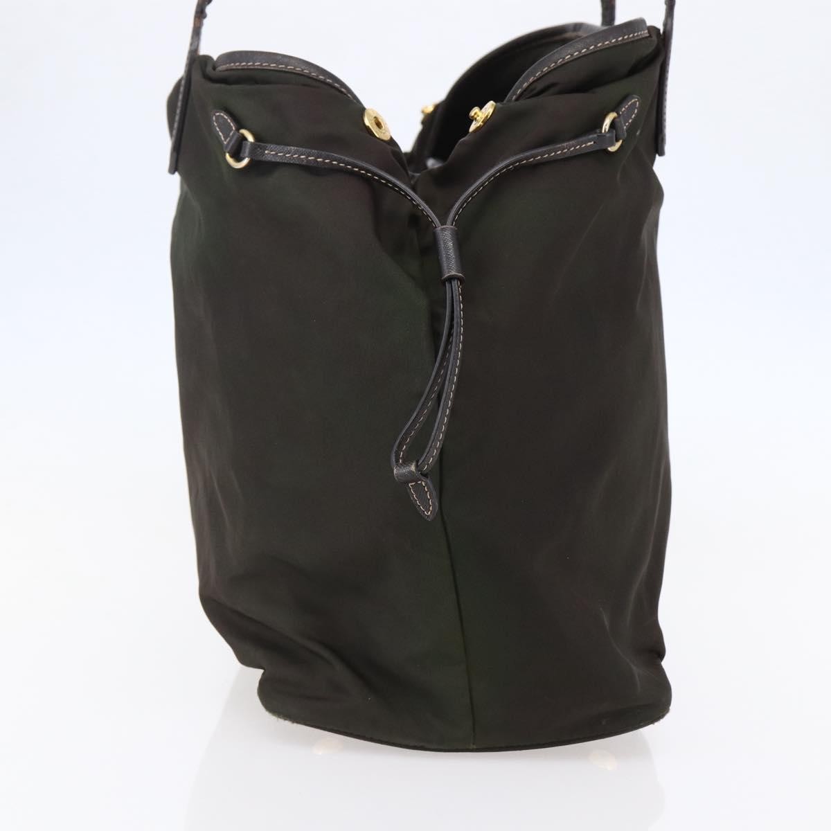 Prada Open Tote Tessuto, Khaki, Nylon, Tote Bag