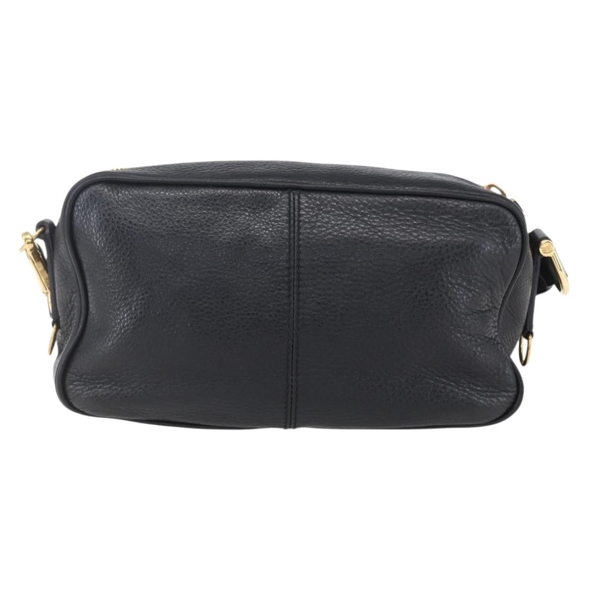 Burberry Vintage Shoulder Bag Leather, BLACK, LEATHER, Shoulder bag