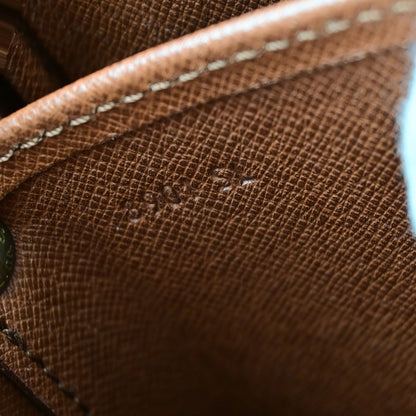 Louis Vuitton Cartouchiere Handbag Monogram Canvas, BROWN, LEATHER, Shoulder bag