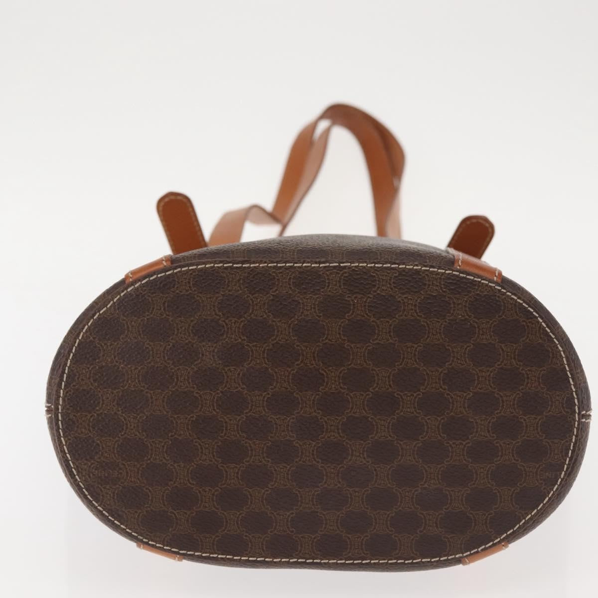 Celine Bucket Bag Triomphe Coated Canvas, BROWN, CANVAS, Tote bag