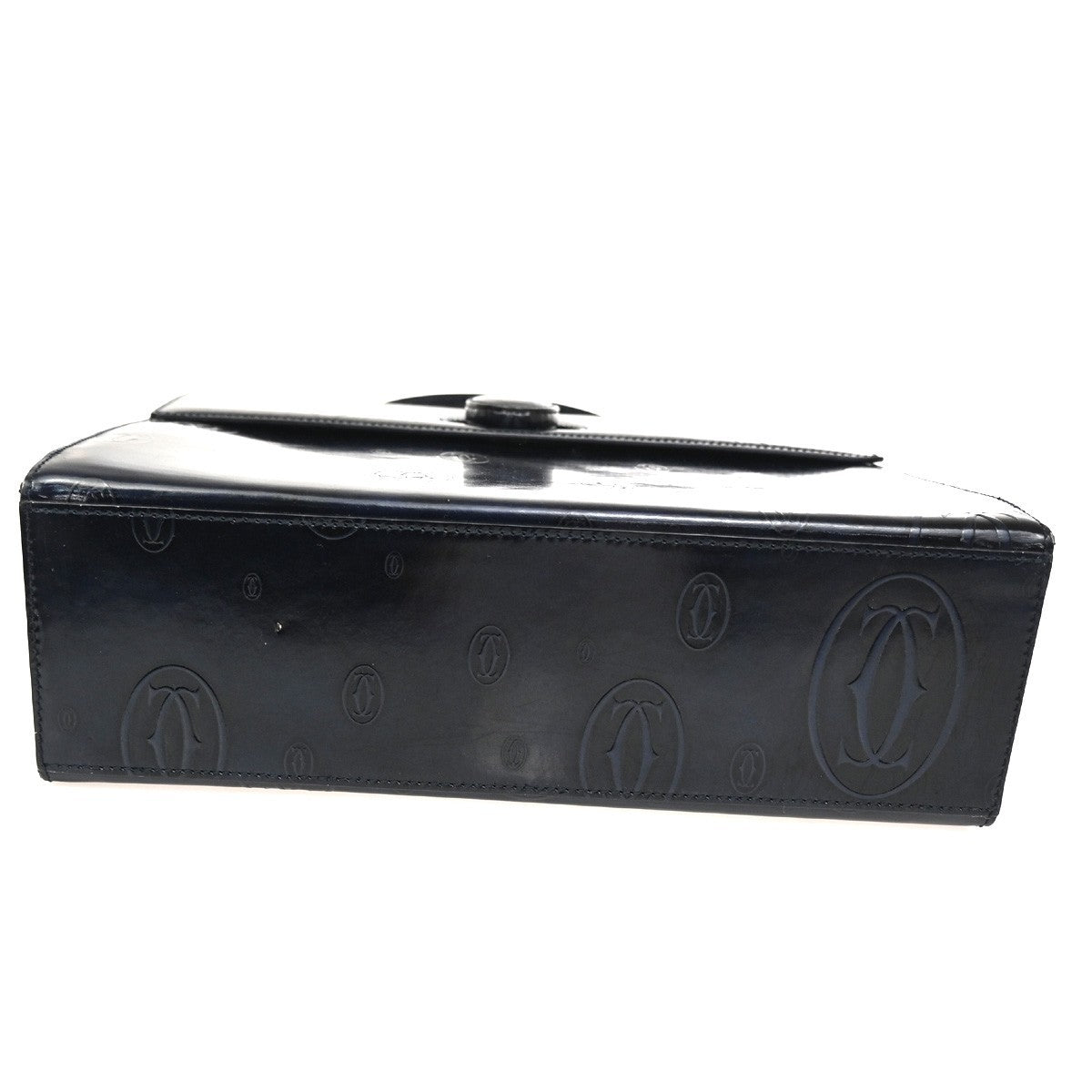 cartier Happy Birthday Handbag Patent Leather, NAVY, PATENT_LEATHER, Handbag