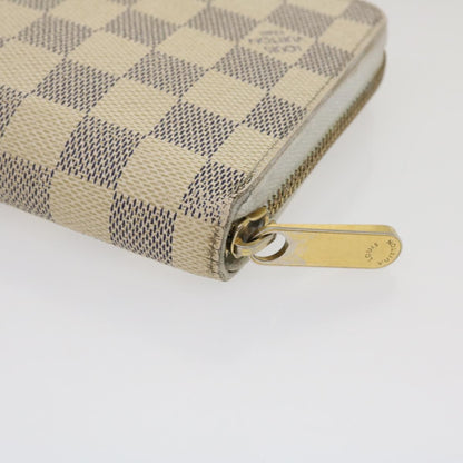 Louis Vuitton Zippy Organizer Damier, WHITE, CANVAS, Wallets