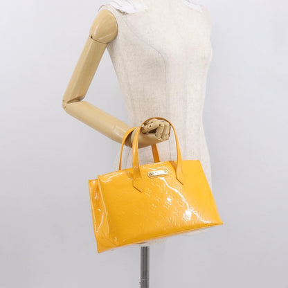 Louis Vuitton Wilshire Handbag Monogram Vernis, YELLOW, PATENT_LEATHER, Handbag