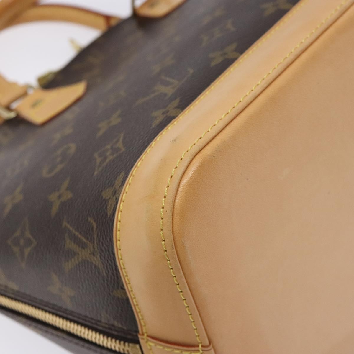Louis Vuitton Vintage Alma Handbag Monogram Canvas, BROWN, CANVAS, Handbag
