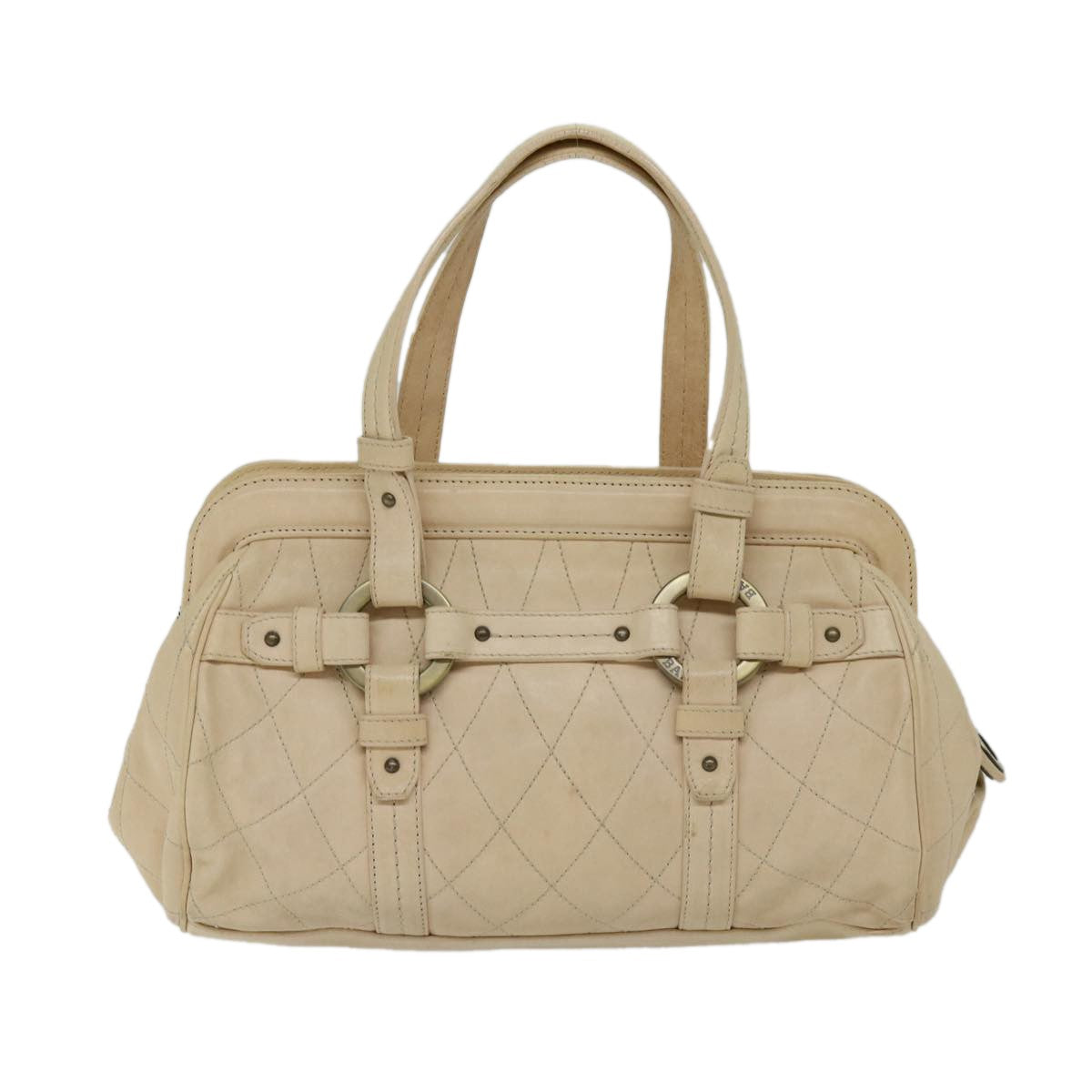 Bally Handbag Leather, ECRU, LEATHER, Handbag