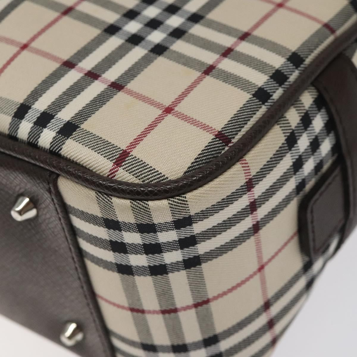 Burberry Nova Check Bowling Bag Canvas, BEIGE, CANVAS, Travel bag
