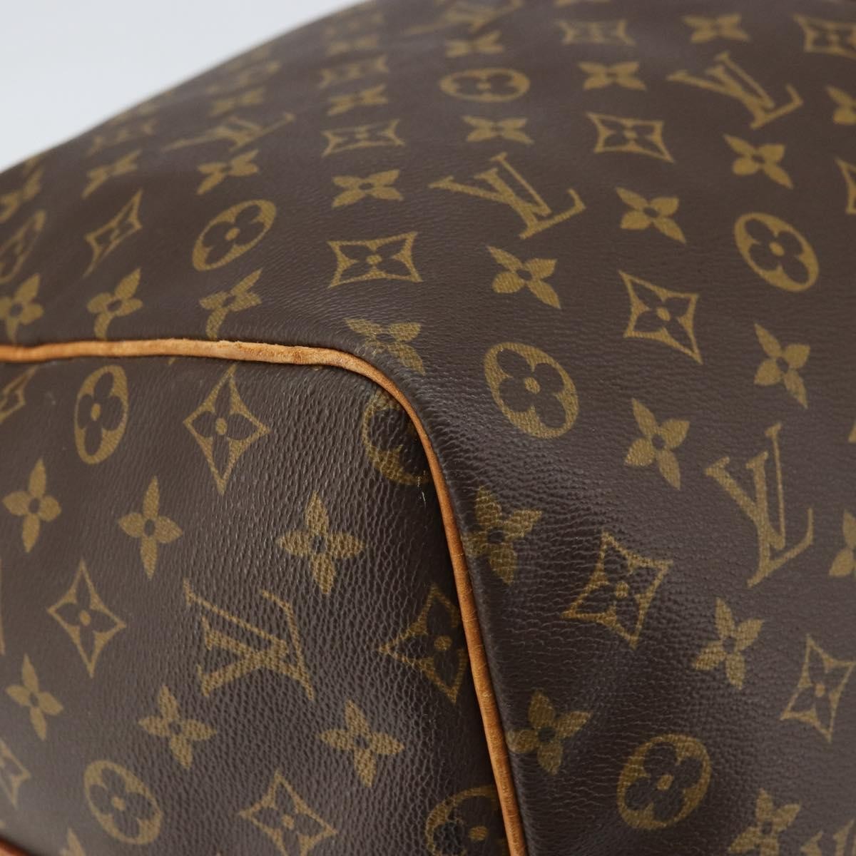 Louis Vuitton Keepall Bandouliere Bag Monogram Canvas, BROWN, CANVAS, Travel bag