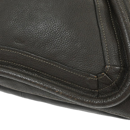 Chloe Paraty Top Handle Bag Leather, BROWN, LEATHER, Handbag