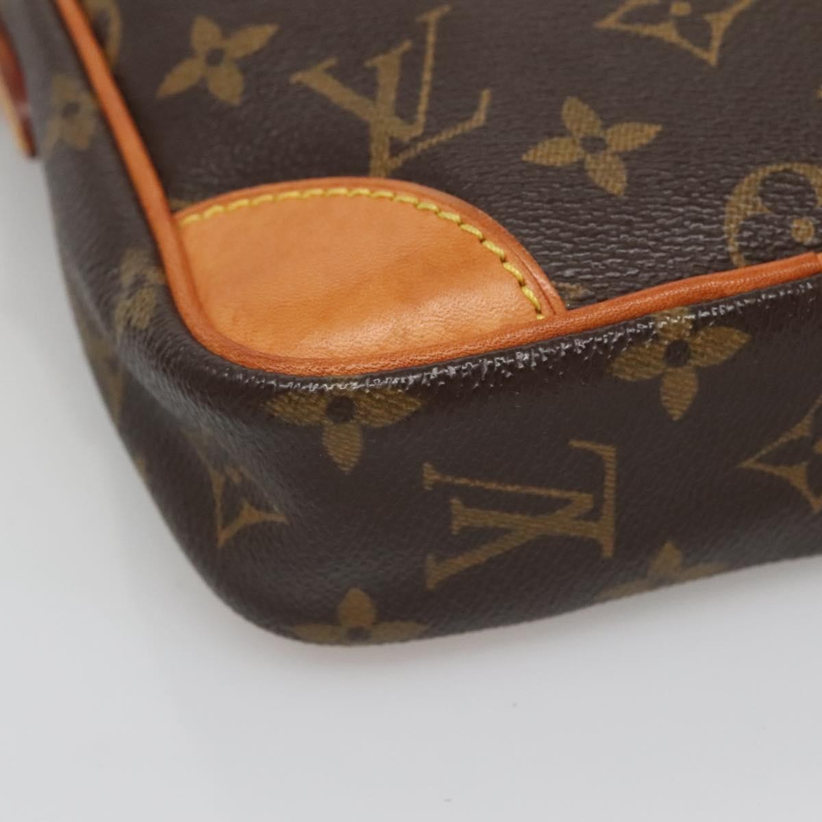 Louis Vuitton Danube 15 Crossbody Bag Monogram Canvas, BROWN, CANVAS, Crossbody bag