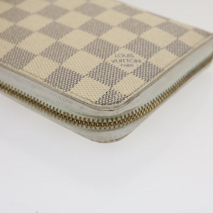 Louis Vuitton Zippy Organizer Damier, WHITE, CANVAS, Wallets