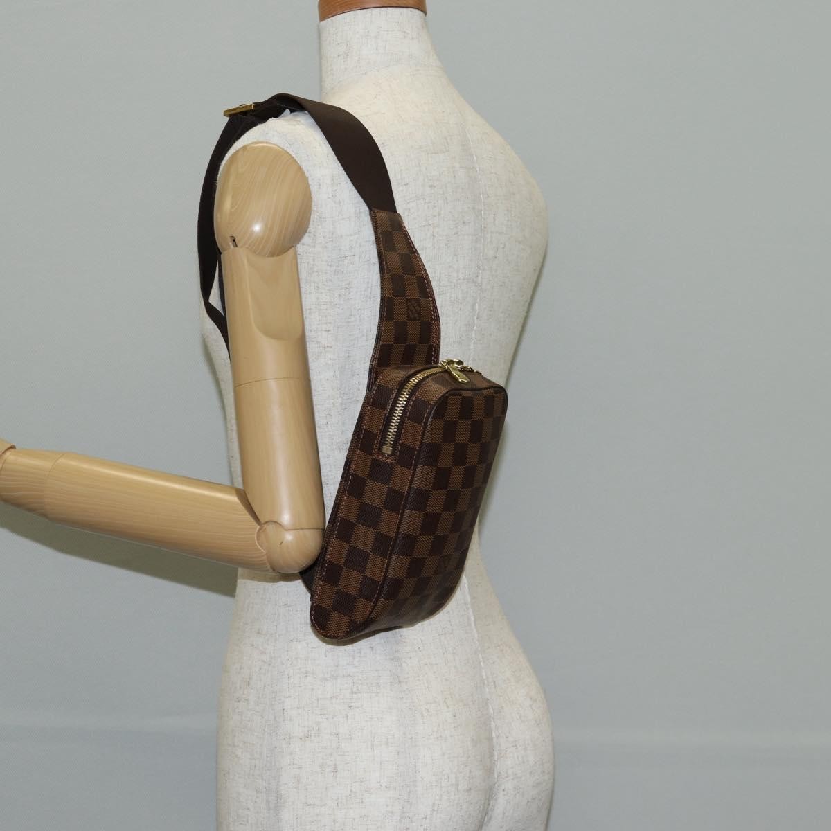 Louis Vuitton Geronimos Waist Bag Damier, BROWN, CANVAS, Travel bag