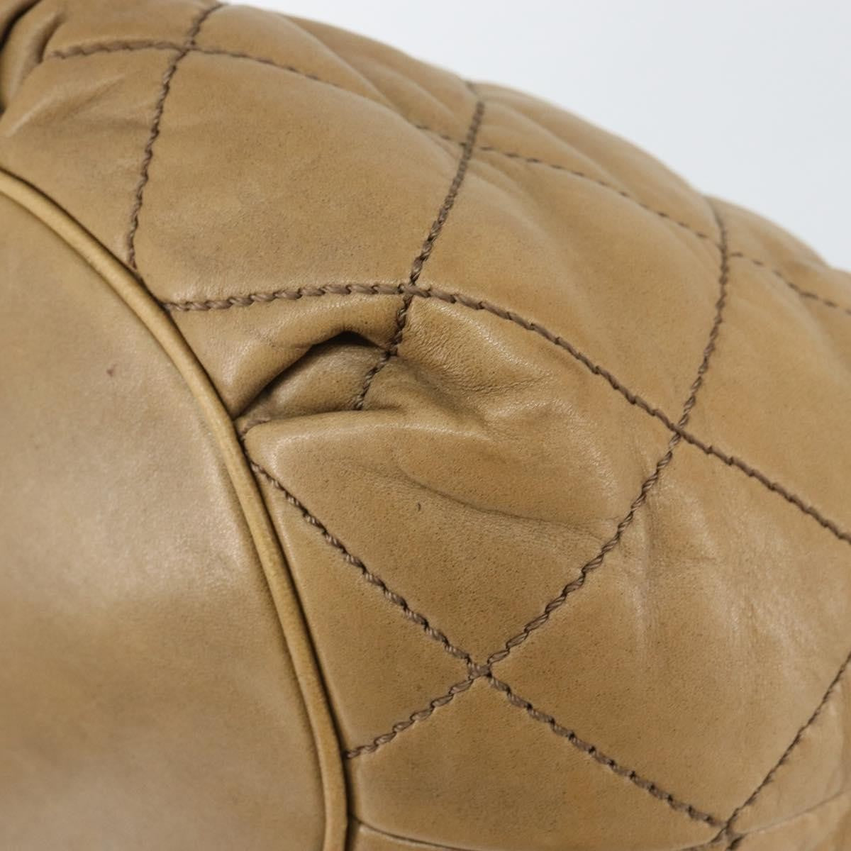 Chanel Cloudy Bundle Hobo Quilted Lambskin, BROWN, LEATHER, Handbag