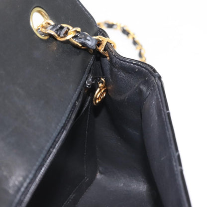 Chanel Vintage Diana Flap Bag Quilted Patent, BLACK, PATENT_LEATHER, Shoulder bag