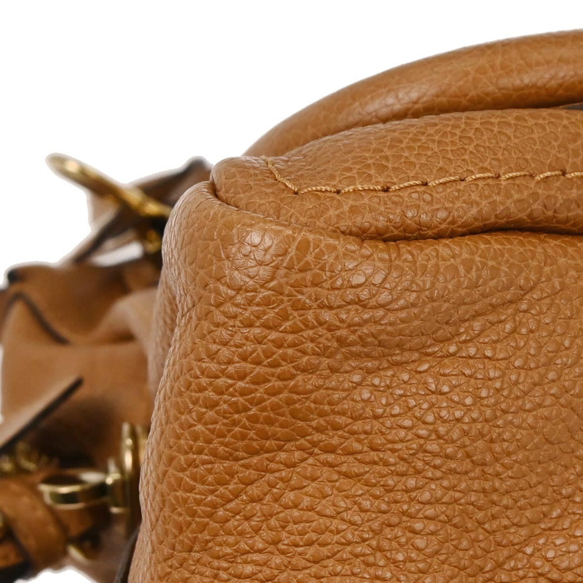 Chloe Paraty Top Handle Bag Leather, BROWN, LEATHER, Handbag