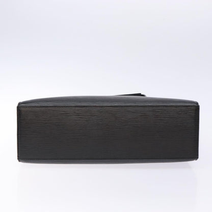 Louis Vuitton Croisette Handbag Epi Leather, BLACK, LEATHER, Tote bag