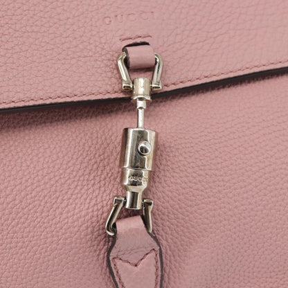 Gucci Jackie Soft Flap Shoulder Bag Leather, PINK, LEATHER, Shoulder bag