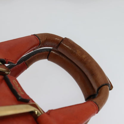 Chloe Ethel Handbag Leather, ORANGE, LEATHER, Handbag
