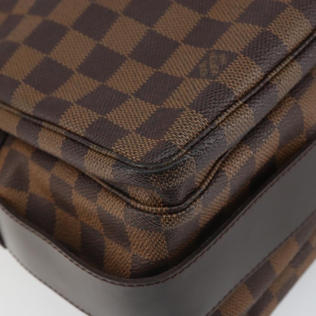 Louis Vuitton Naviglio Handbag Damier, BROWN, CANVAS, Shoulder bag