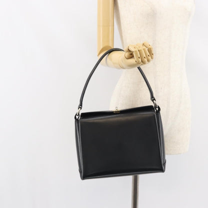 Gucci Vintage Convertible Box Crossbody Bag Leather, BLACK, LEATHER, Handbag