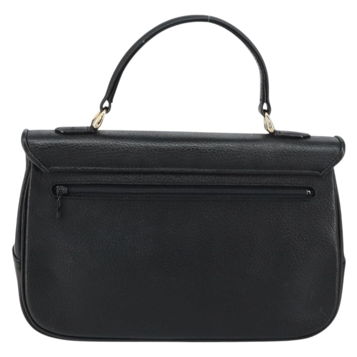 Burberry Vintage Handbag Leather, BLACK, LEATHER, Handbag