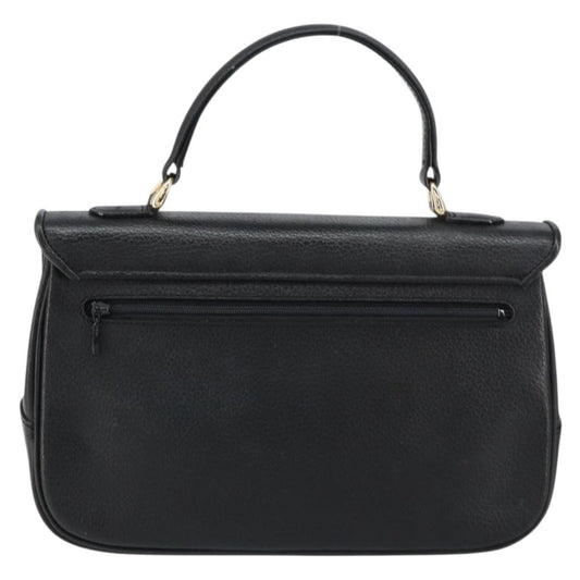 Burberry Vintage Handbag Leather, BLACK, LEATHER, Handbag