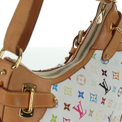 Louis Vuitton Greta Handbag Monogram Multicolor, White, Canvas, Shoulder Bag