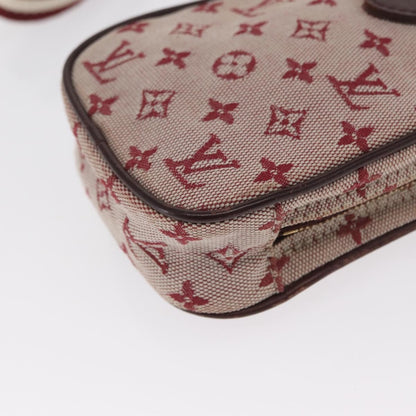 Louis Vuitton Camera Bag Mini Lin, RED, CANVAS, Clutche & pouche