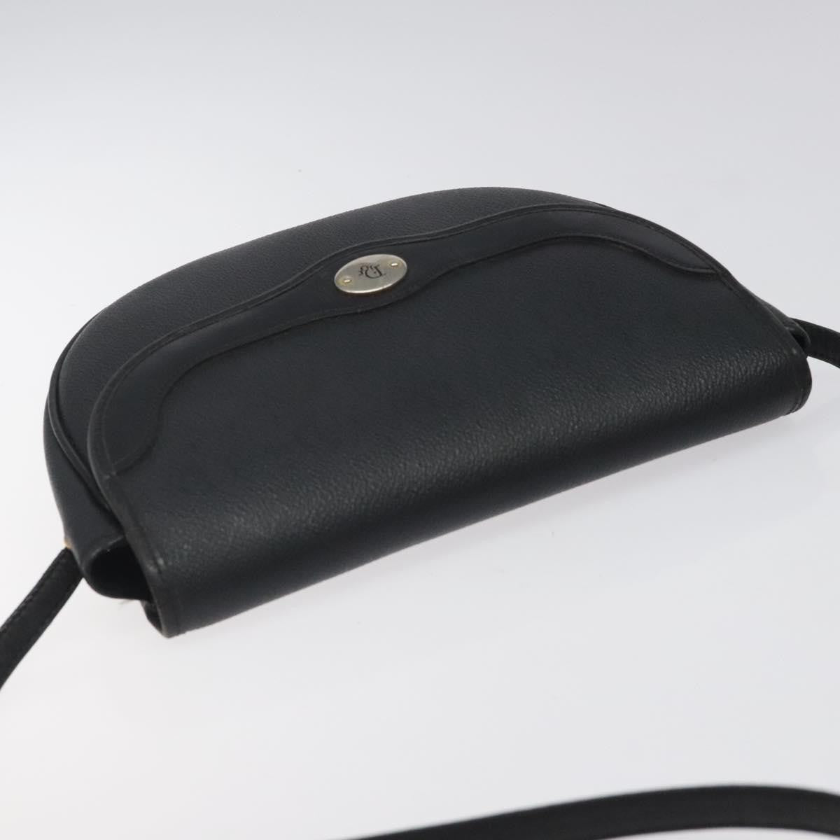 Christian Dior Vintage Honeycomb Flap Crossbody Bag Coated Canvas, BLACK, CANVAS, Crossbody bag