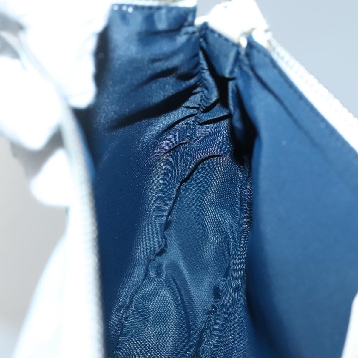 Christian Dior Vintage Saddle Bag Diorissimo Canvas, BLUE, CANVAS, Crossbody bag