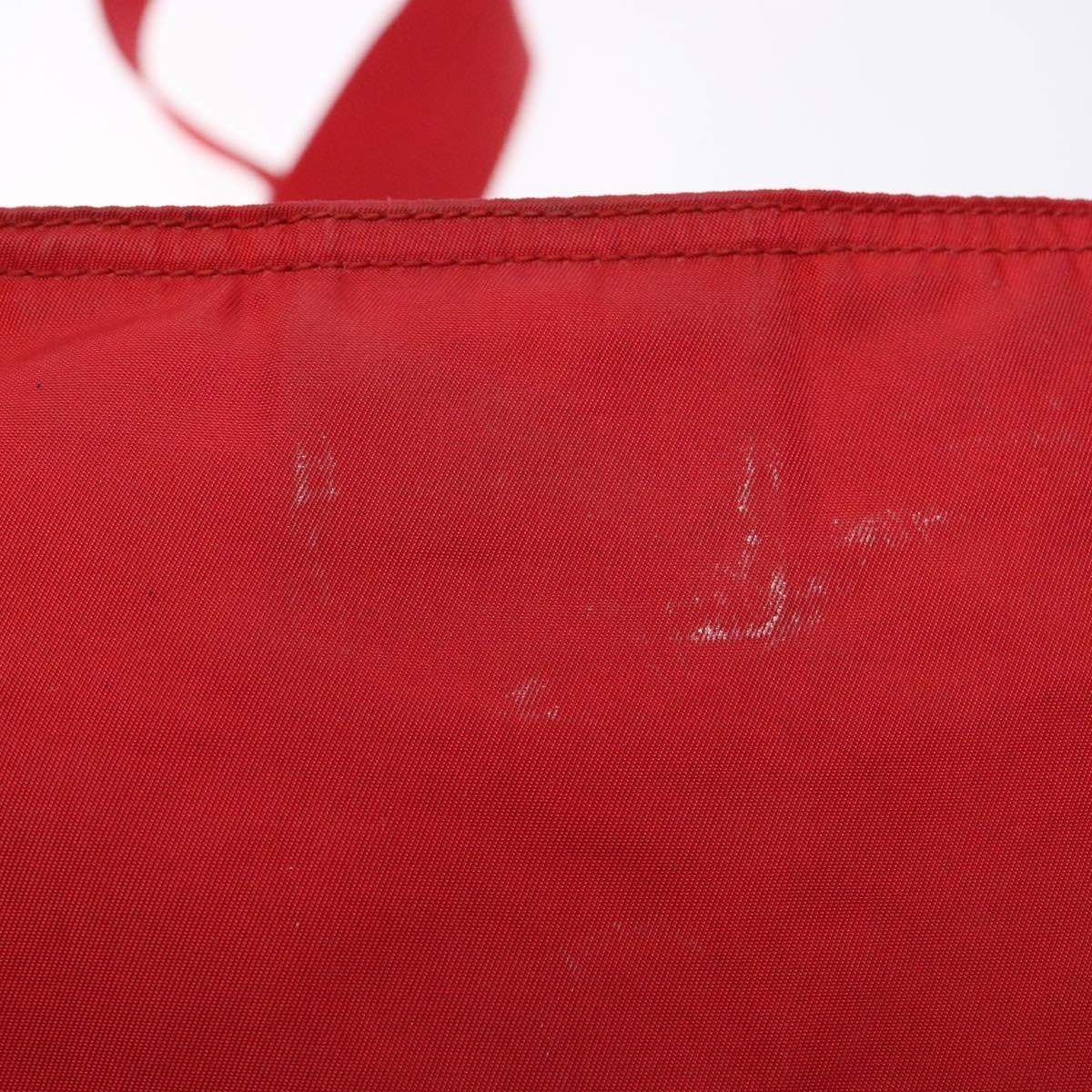 Prada Flat Messenger Bag Tessuto, Red, Nylon, Crossbody Bag
