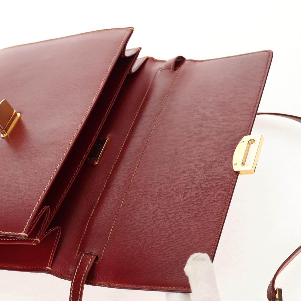 Loewe Leather Briefcase Leather, RED, LEATHER, Briefcase