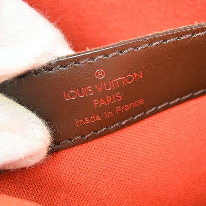 Louis Vuitton Naviglio Handbag Damier, Brown, Canvas, Shoulder Bag