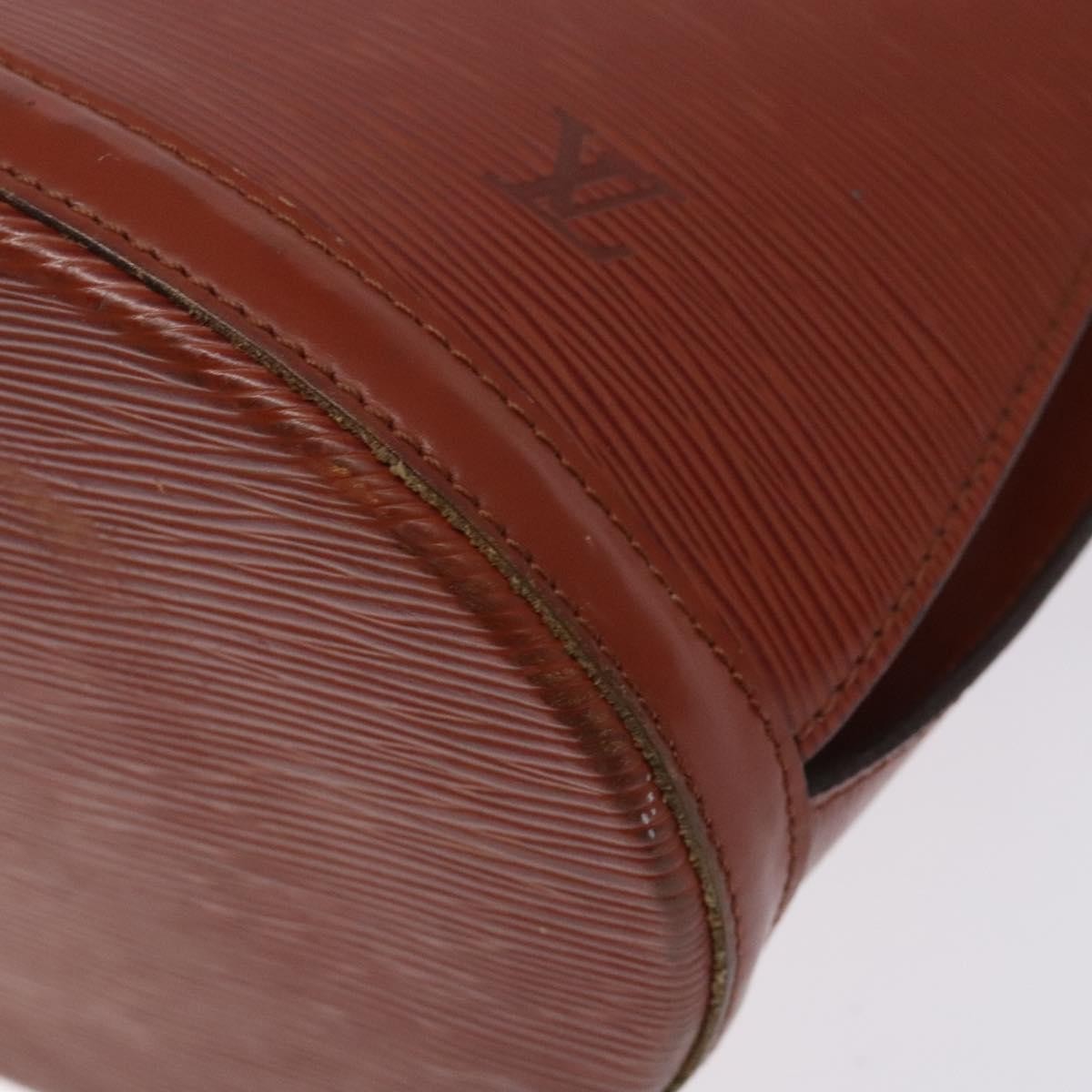 Louis Vuitton Cluny Shoulder Bag Epi Leather, BROWN, LEATHER, Shoulder bag