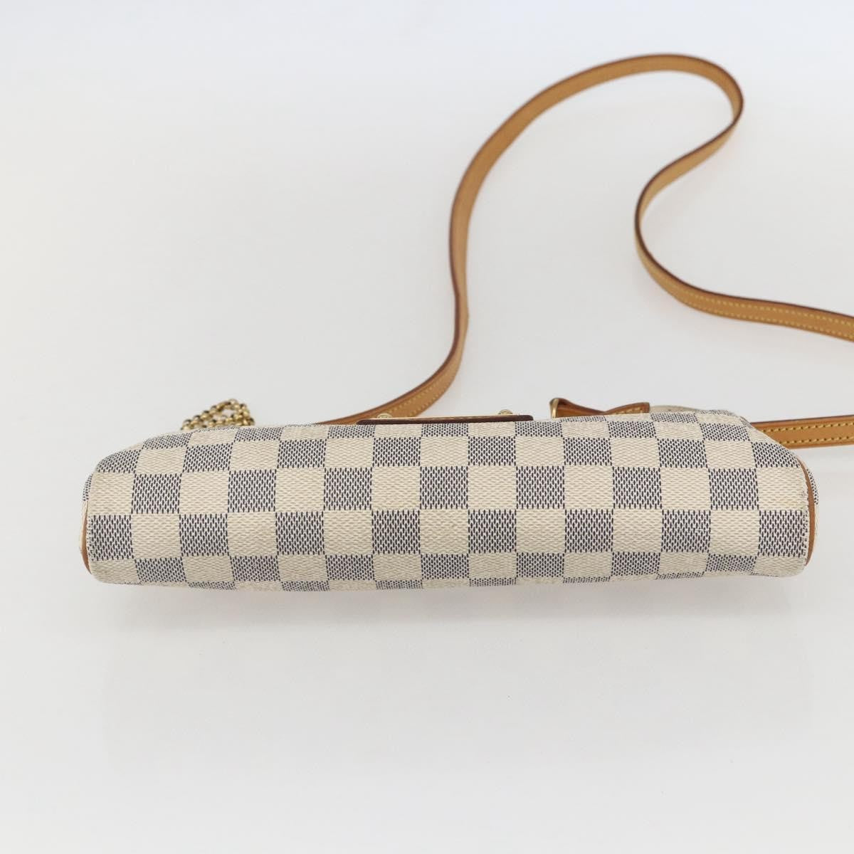 Louis Vuitton Eva Handbag Damier, BEIGE, CANVAS, Clutche & pouche