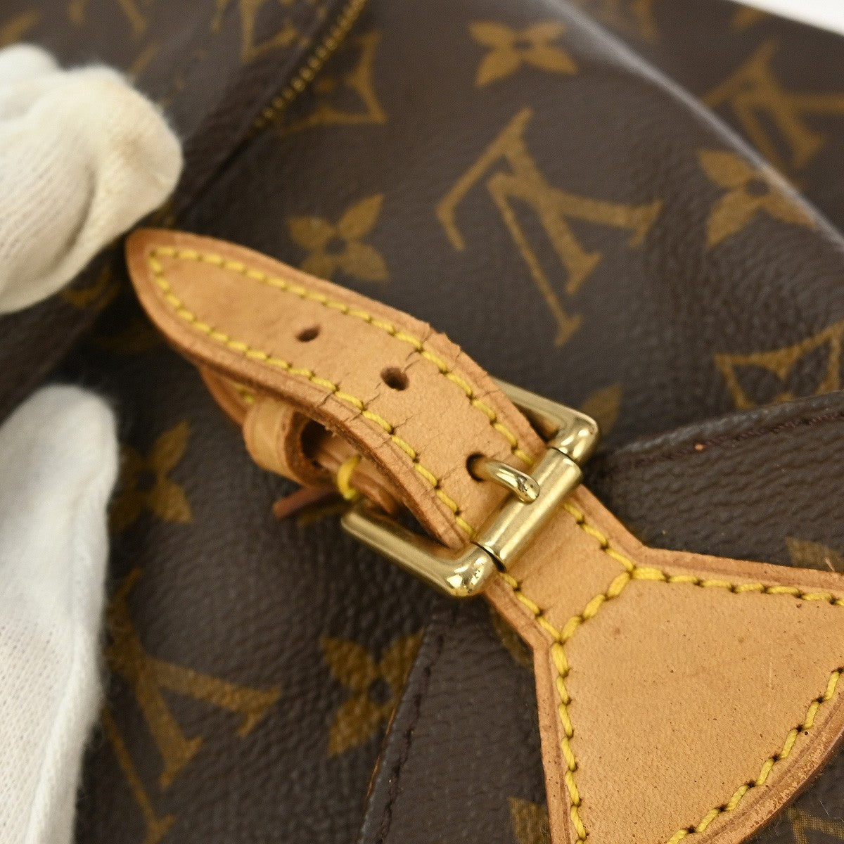 Louis Vuitton Montsouris Backpack Monogram Canvas, BROWN, CANVAS, Backpack