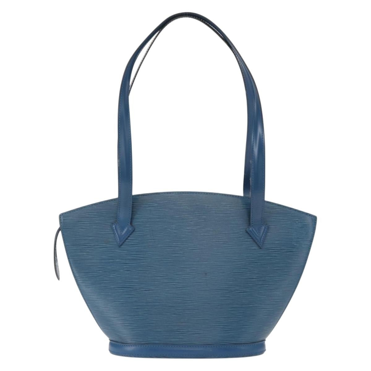 Louis Vuitton Saint Jacques Handbag Epi Leather, BLUE, LEATHER, Shoulder bag