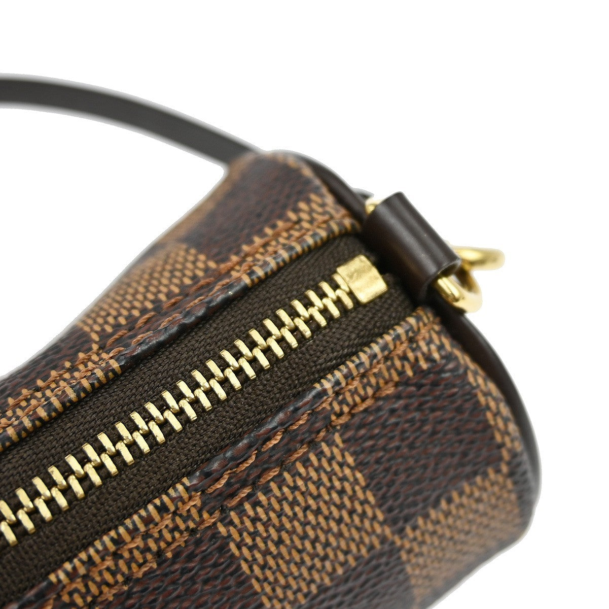 Louis Vuitton Papillon Pochette Damier, BROWN, CANVAS, Clutche & pouche