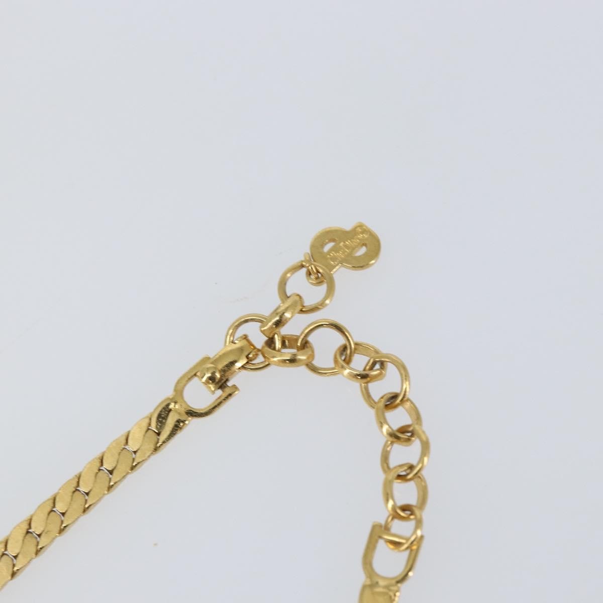 Christian Dior CD Logo necklace Metal, GOLD, METAL, Necklace