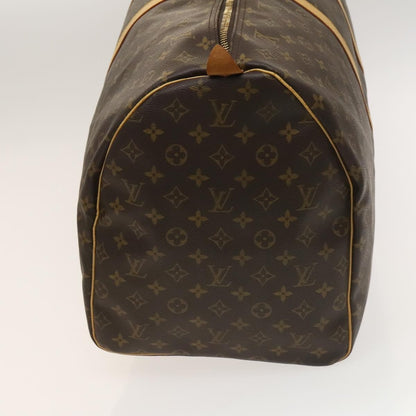Louis Vuitton Keepall Bag Monogram Canvas, BROWN, CANVAS, Travel bag