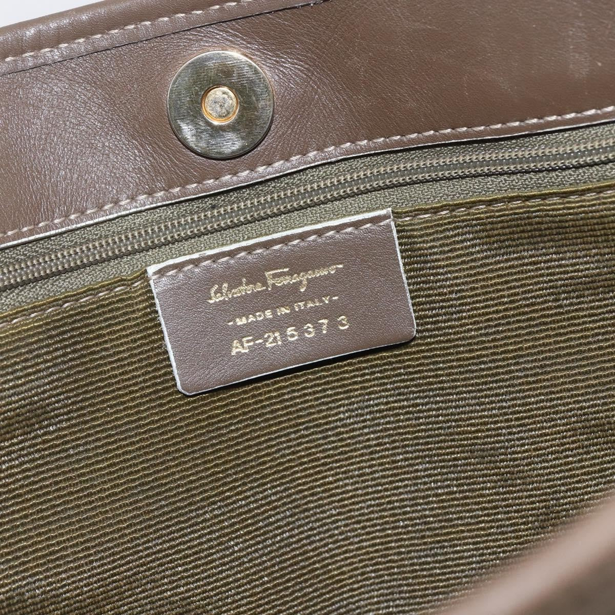 Salvatore Ferragamo Gancini Tote Gancini Canvas, BEIGE, CANVAS, Tote bag