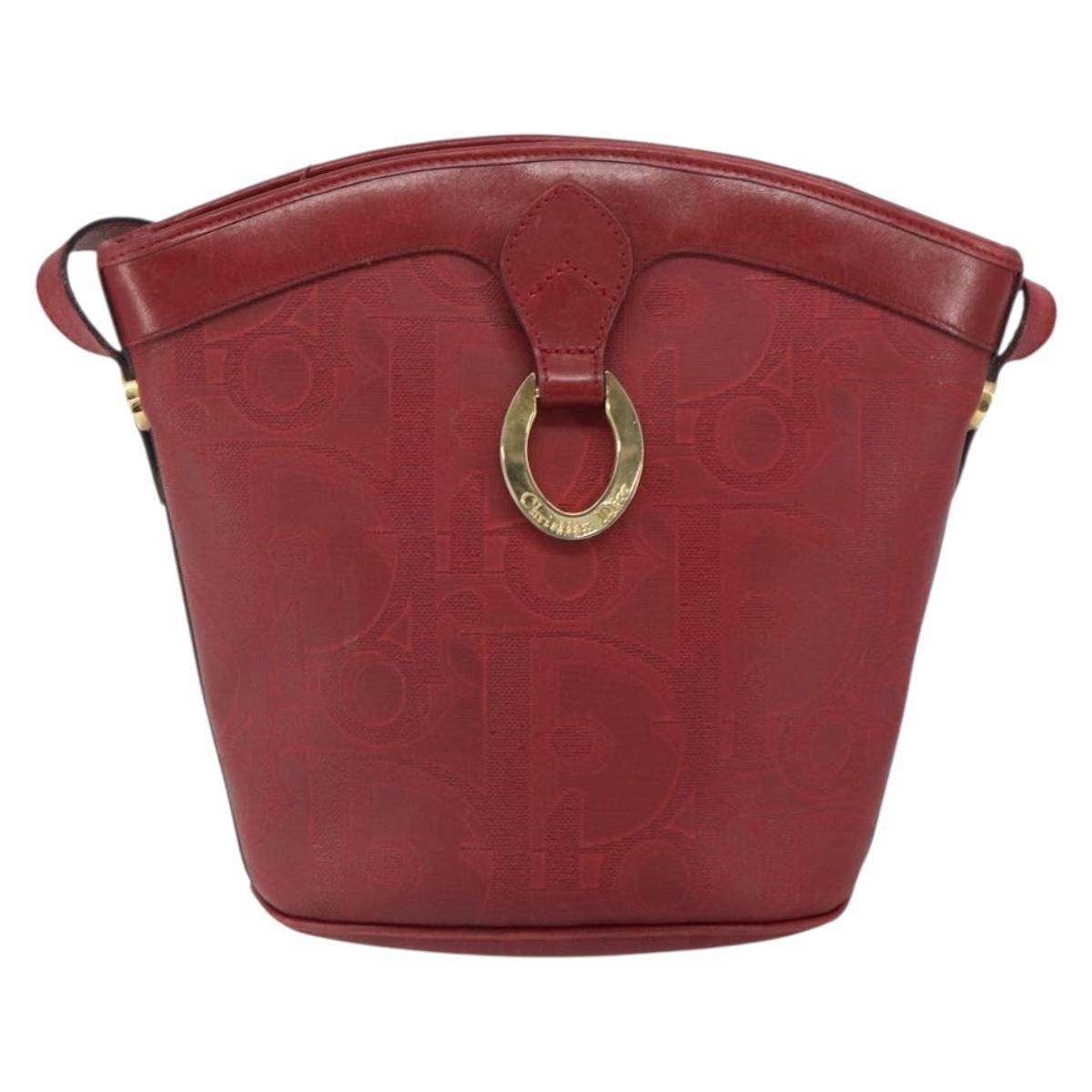 Christian Dior Trotter shoulder bag Canvas, RED, PVC, Shoulder bag