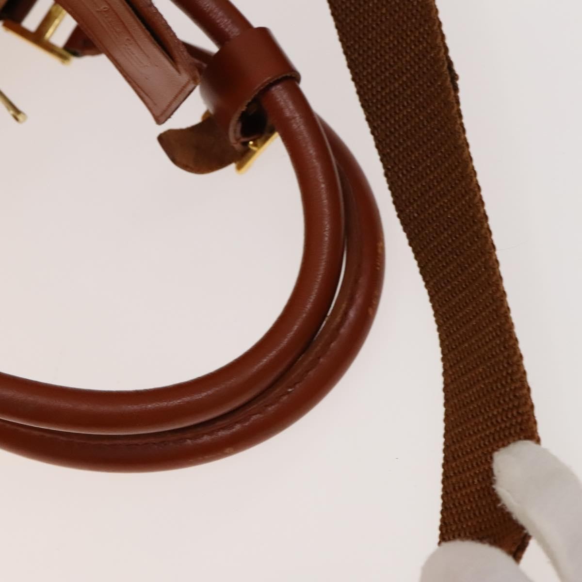 MCM Visetos Handbag Canvas and Leather, BROWN, CANVAS, Travel bag